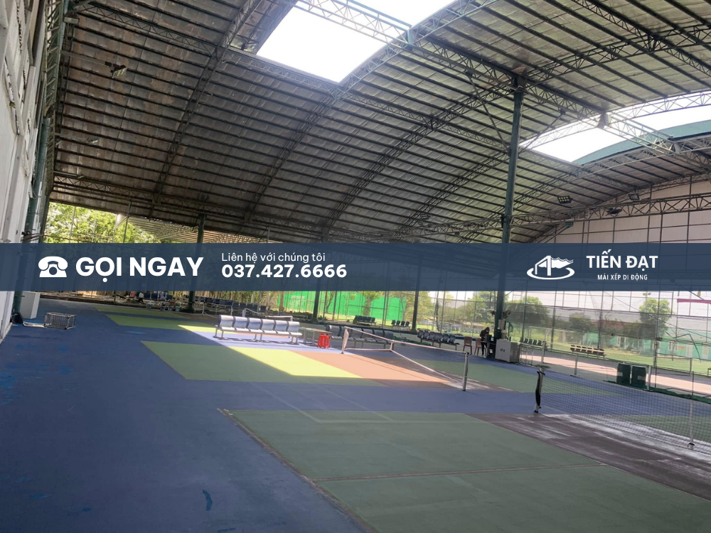 mái che sân pickleball