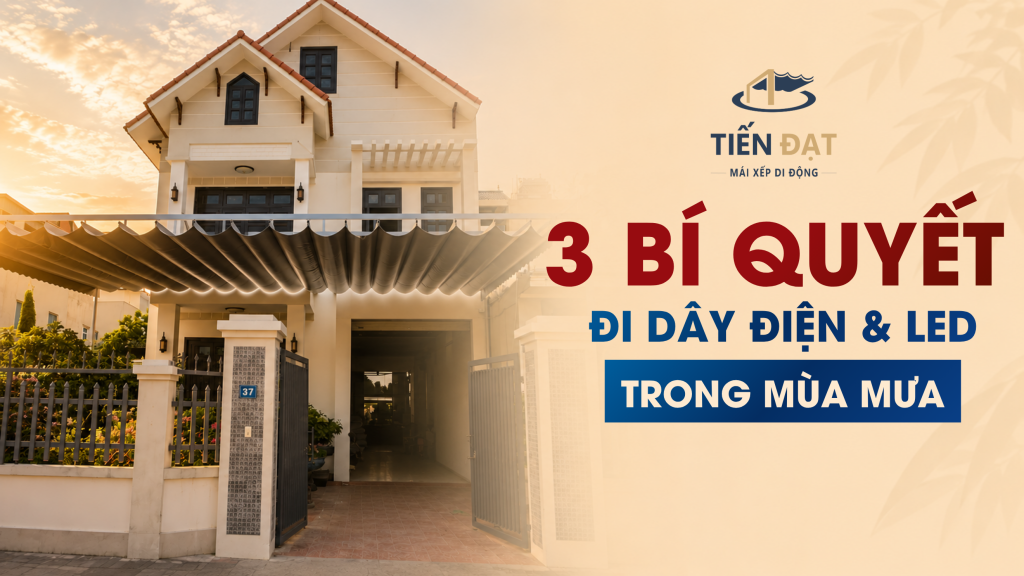 đi dây diện mái bạt