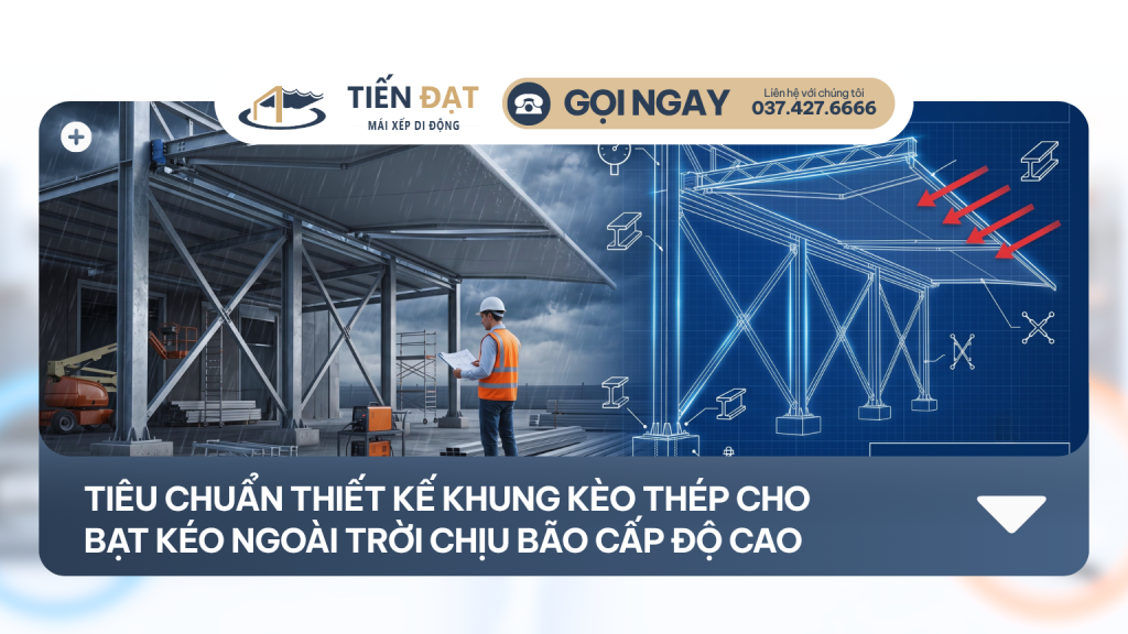 Bạt kéo ngoài trời chịu bão cấp độ cao