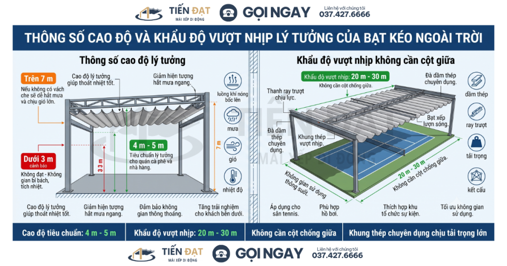 Bạt kéo ngoài trời chịu bão cấp độ cao 2026 hình 3