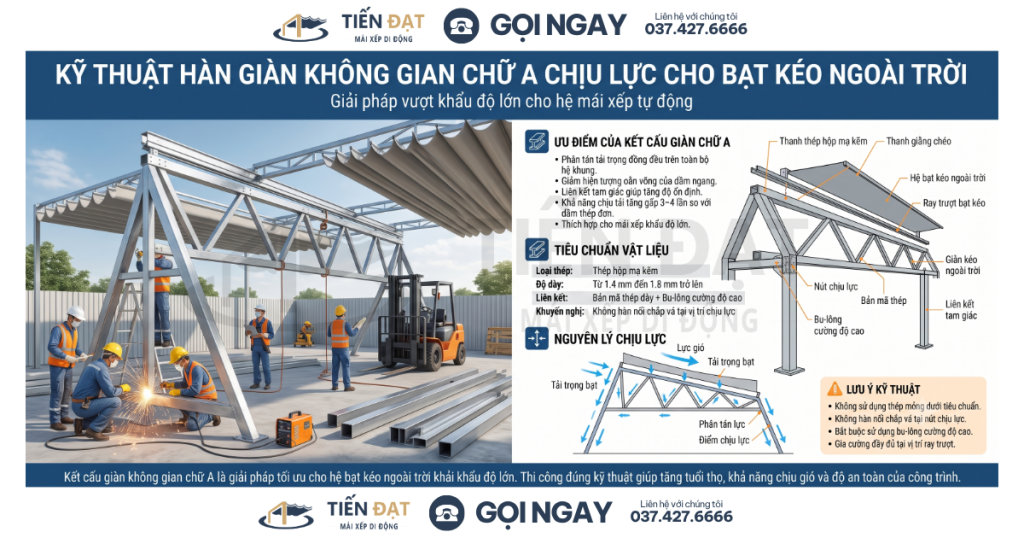 Bạt kéo ngoài trời chịu bão cấp độ cao 2026 hình 4