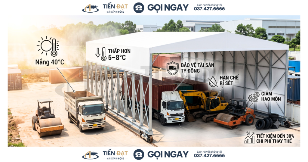 Nhà che di động cho xe lớn (2)